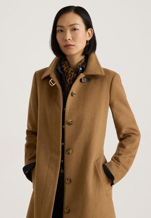 Lauren Ralph Lauren, BUCKLE-TRIM BELTED WOOL-BLEND COAT - Класическо палто - new vicuna