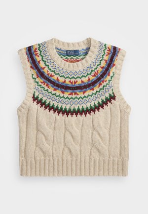 Polo Ralph Lauren FAIR ISLE YOKE SWEATER VEST - Trui - off-white