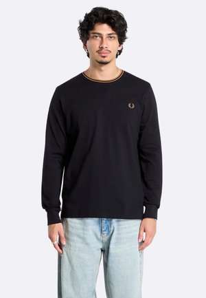 Fred Perry TWIN TIPPED - Maglietta a manica lunga - black