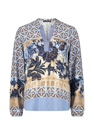 Betty Barclay, BETTY BARCLAY MIT STEHKRAGEN LONGBLUSE - Blouse - blau beige
