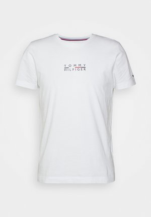 SQUARE LOGO TEE - T-shirt con stampa - white