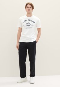 TOM TAILOR LOGO 2 PACK - T-Shirt print - weiß