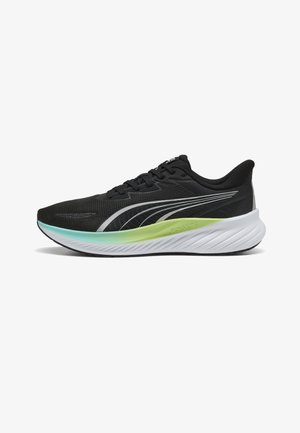 Puma, POUNCE LITE 2 LAUFSCHUHE UNISEX - Hardloopschoenen voor op de weg - black-intense mint-sunny lime