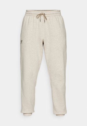 Under Armour ICON FLEECE - Tracksuit bottoms - timberwolf taupe light/timberwolf taupe