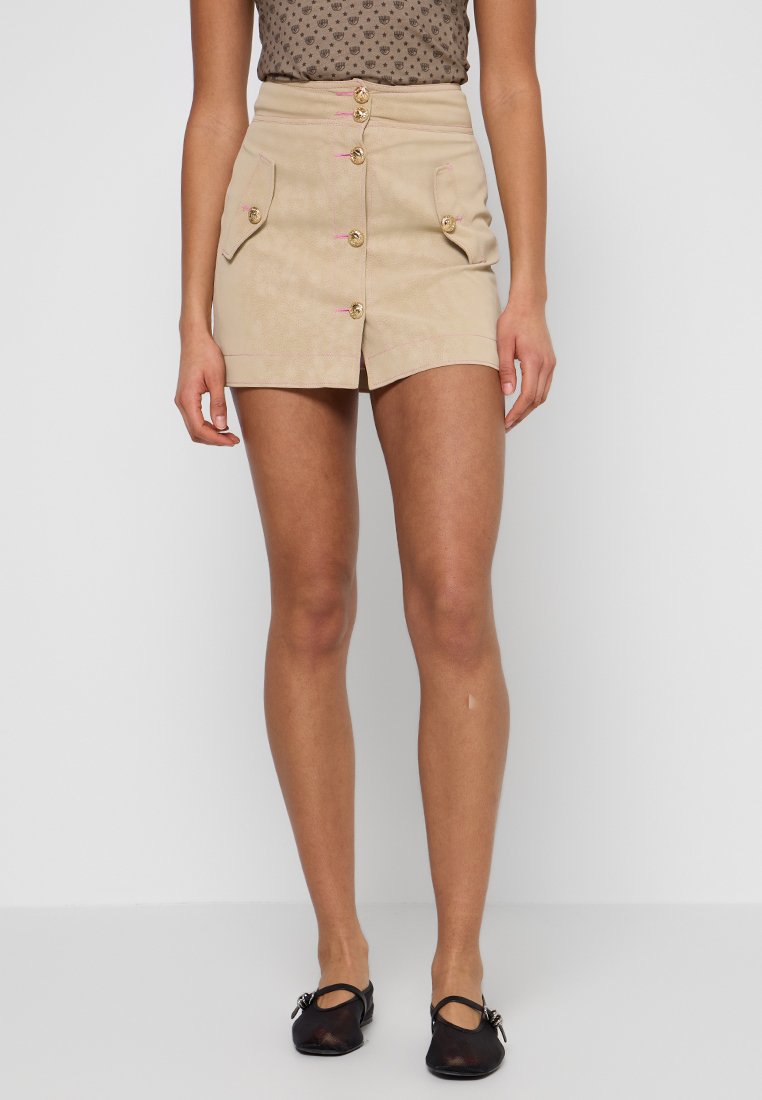CHIARA FERRAGNI Minijupe beige