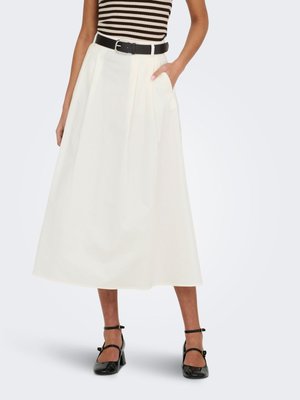 ONLY ONLZORA HW LONG BELT SKIRT PNT - Suknja A kroja - cloud dancer