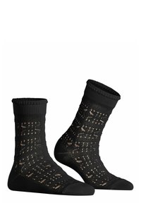 FALKE GRANNY SQUARE - Socken - black
