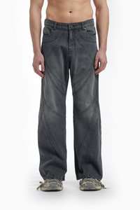 FAVELA FLARED UNISEX - Løst sittende jeans - grey