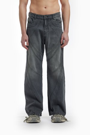 FAVELA FLARED UNISEX - Loose Jeans - grey