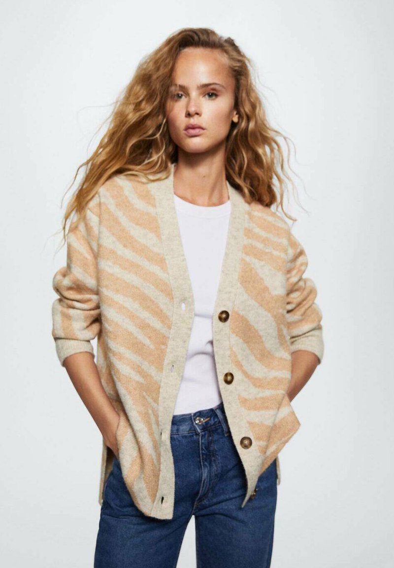 Mango ZEBRY Cardigan sand Zalando.co.uk