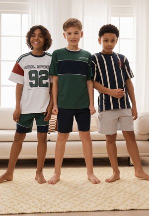 Next, REGULAR FIT - 3 PACK - Pyjamas - navy red stripe