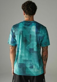 Next ACTIVE TIE DYE - Marškinėliai su spaudiniu - aqua blue