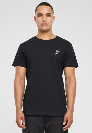 PIZZA TEE EMB - Print T-shirt - black