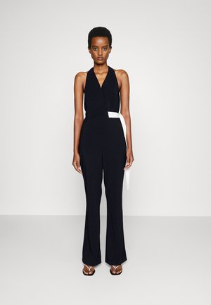 Pinko, RAMIFICAZIONE TUTA CREPE STRET - Tuta jumpsuit - black/ecru