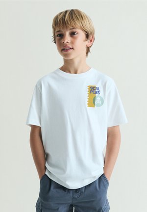 Scalpers, SCALPERS GRAPHIC TEE KIDS - Print T-shirt - white