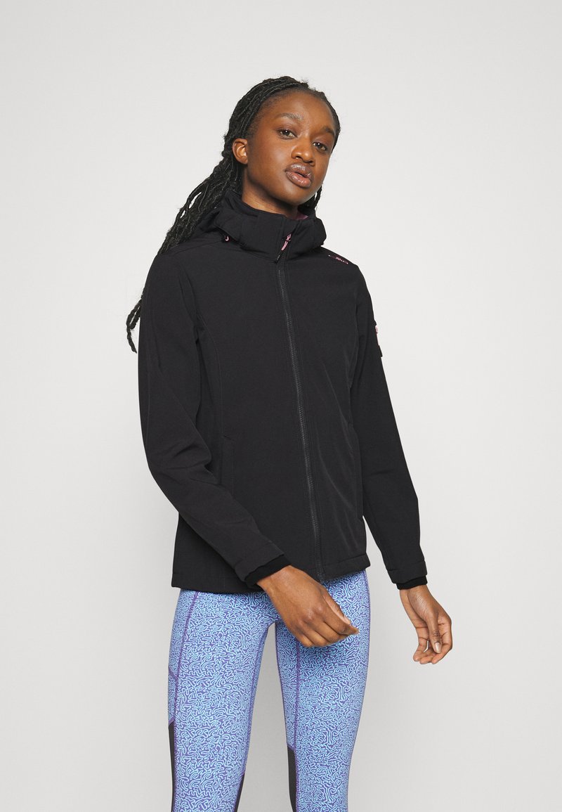 CMP WOMAN JACKET ZIP HOOD Giacca softshell antracite/fard/antracite