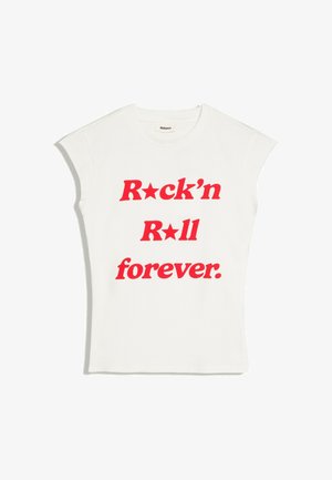Bershka, REGULAR FIT - PRINT T-SHIRT - T-shirt imprimé - white