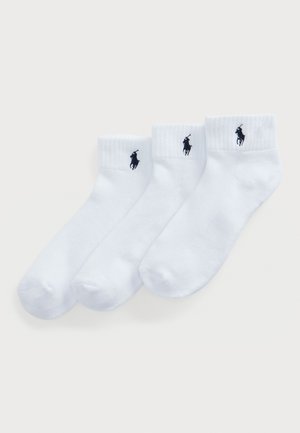 Polo Ralph Lauren HALF CUSHIONED SPORT ANKLE SOCK 3 PACK - Sokker - white