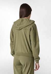 Deha Tröja med dragkedja - olive green