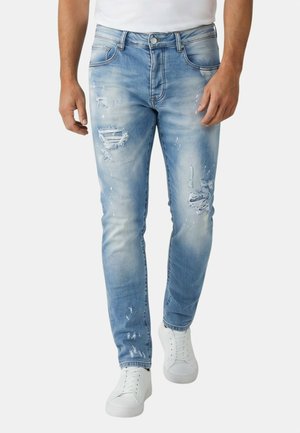 Local Fanatic, GESCHEURDE JEANS - SPIJKERBROEK VOLWASSENEN - JEANS - LICHT BLAUW  - Slim fit jeans - licht blauw
