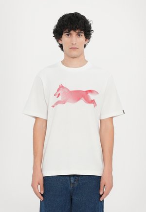 Icecream HALFTONE RUNNING DOG - Print T-shirt - white