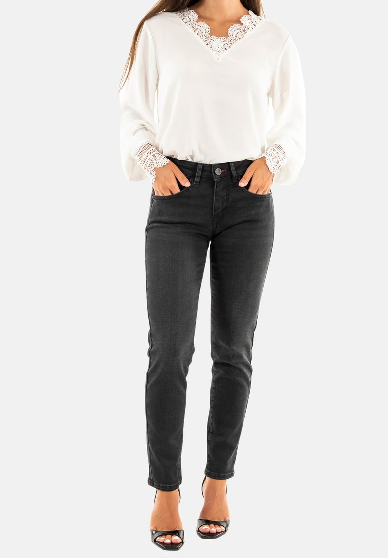 Freeman T. Porter Vaqueros slim fit - noir