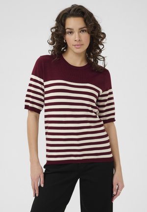LIZZA STRIPED - T-shirts print - windsor turtledove half stripe