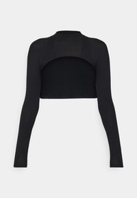 SHEER SHRUG - Langarmshirt - black