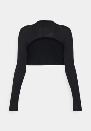 Fabletics SHEER SHRUG - Long sleeved top - black
