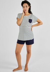 JoJo Maman Bébé MATERNITY NURSING SHORT REGULAR FIT - Pizsama szett - navy