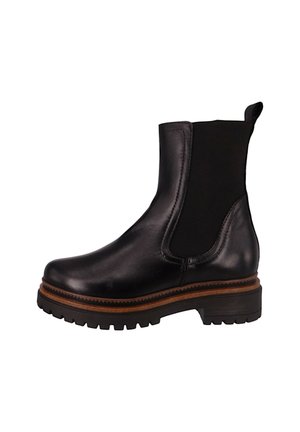 ELEGANTE DEREK - Enkellaarsjes met plateauzool - nero