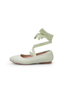 Ballerina's met enkelbandjes - verde