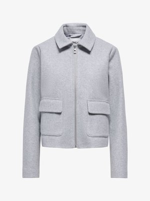 ONLY VELA ZIP SHORT OTW - Suvejakk - light grey melange