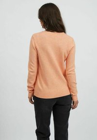 VILA VIRIL V-NECK NOOS - Jumper - tangerine