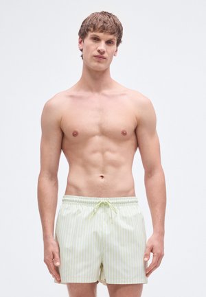 DRAWSTRING WAISTBAND GRAPHIC MONOGRAM - Badeshorts - penny/white jade