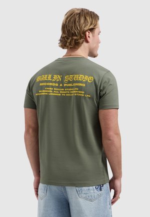 Ballin CREWNECK SS  - Print T-shirt - dark army