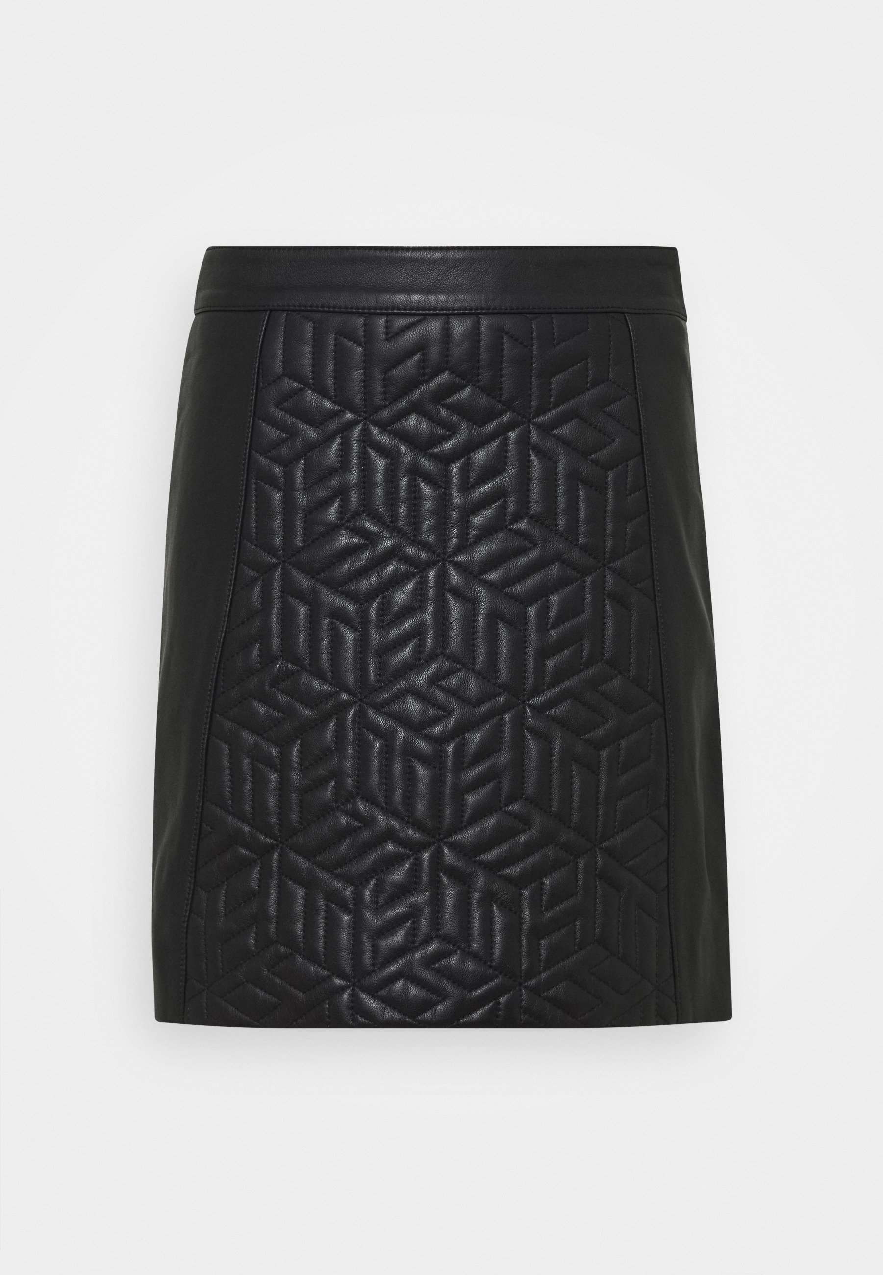 BOSS SELENI - Jupe en cuir - black/noir