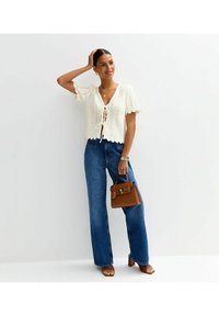 New Look TIE FRONT - Kofta - white