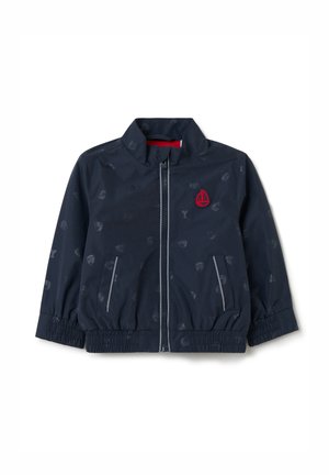 FULL-ZIP WITH NAUTICAL PRINT - Bomber Jacket - dark blue