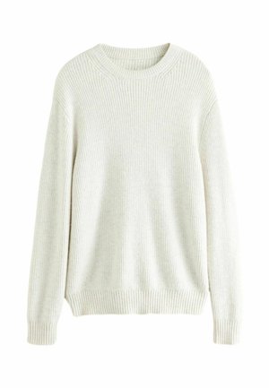 CREW NECK - REGULAR FIT - Strickpullover - ecru white