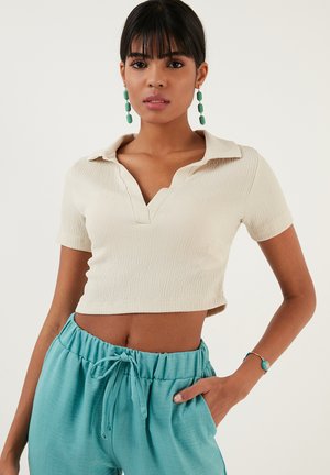 SLIM FIT - Blúzka - stone