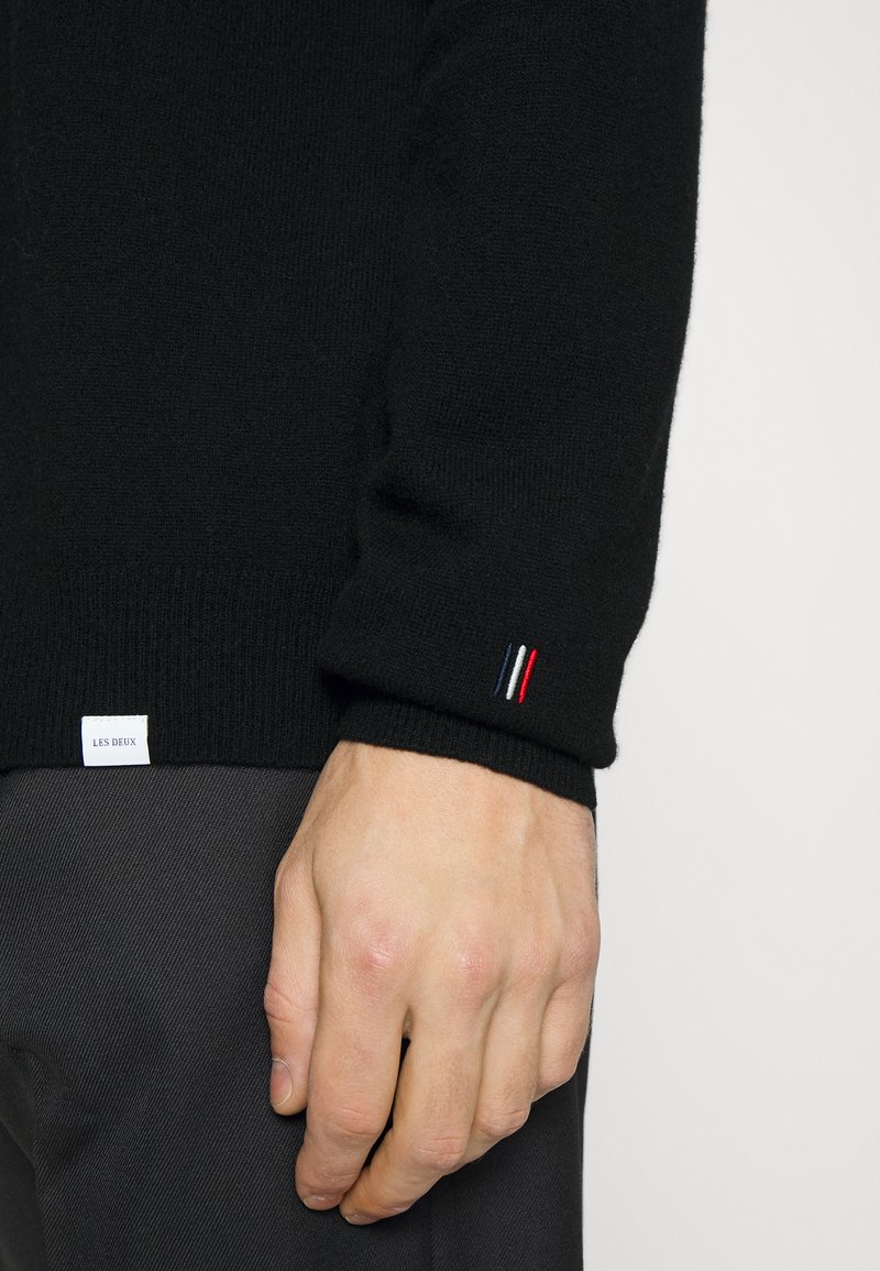 Herren Strickjacken | Les Deux ELVIN MOCKNECK Strickpullover black/schwarz - IL58153 Herren Strickjacken | Les Deux ELVIN MOCKNECK Strickpullover black/schwarz - IL58153