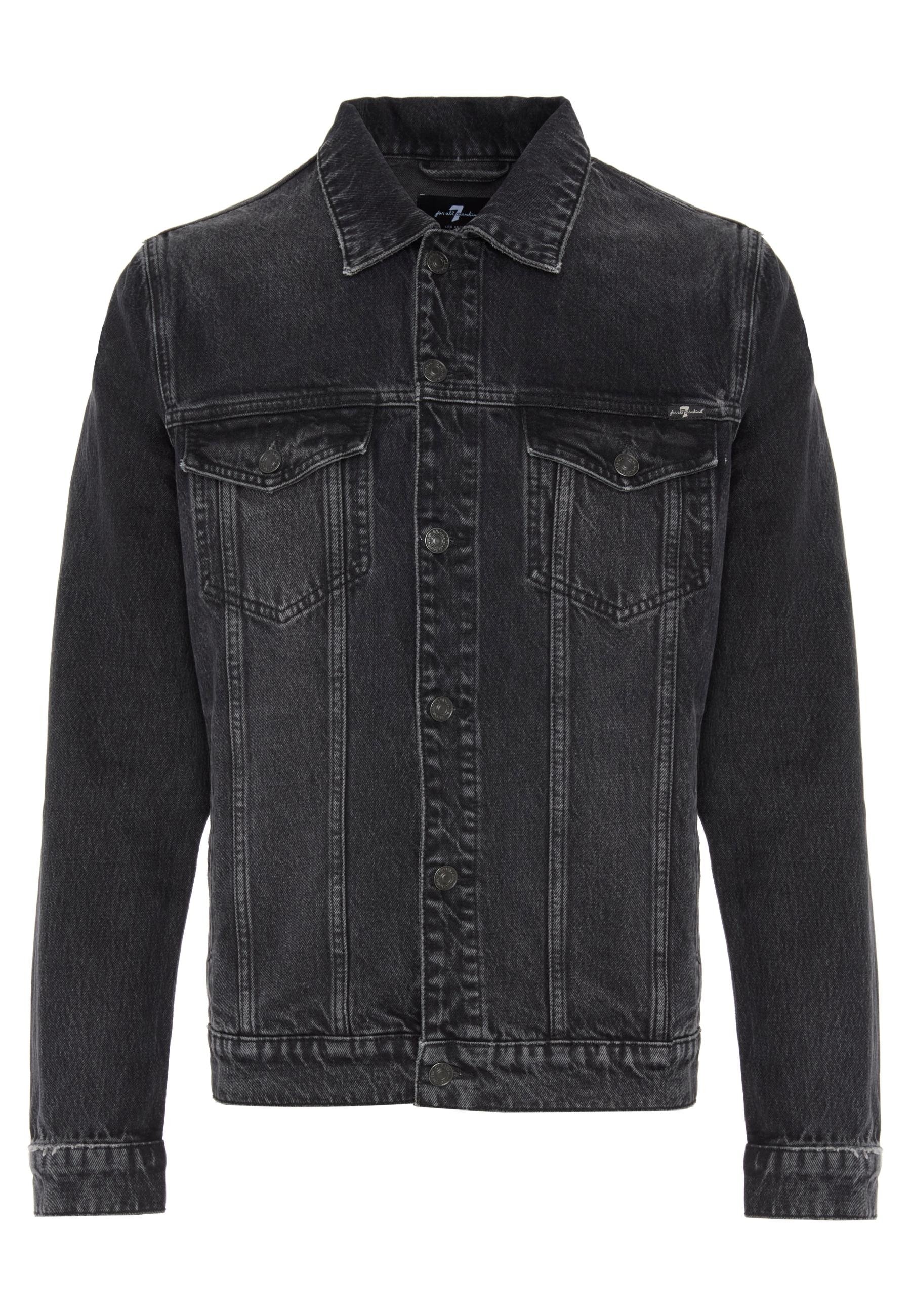7 for all mankind PERFECT - Denim jacket - black - Zalando