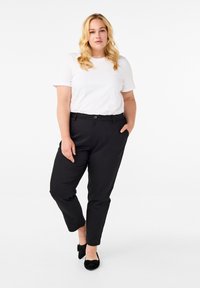 Zizzi MIT HOHEM BUND UND GERADEM BEIN - Nohavice - black