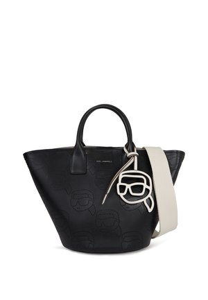 KARL LAGERFELD IKON PERFORATED TULIP - Handbag - black