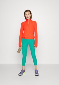 Nike Performance FAST CROP - Leggings - neptune green/(reflective silv)
