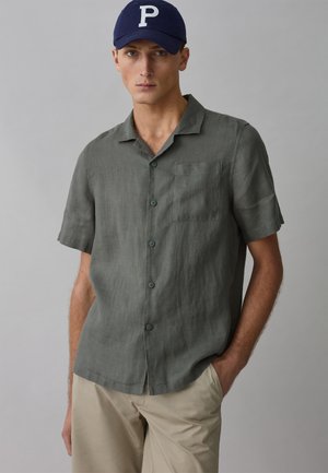 Koton SHORT-SLEEVE - Abito a camicia - khaki/cachi