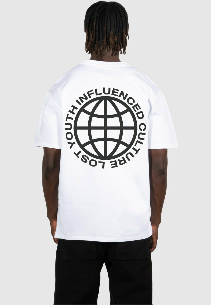 T-shirt Manches Courtes Empyre Surplus Co - Taille L, Gris, Impression Graphique, Neuf