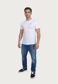 U.S. Polo Assn. 2 PACK SHORTSLEEVE R-NECK - Tricou basic - weiss