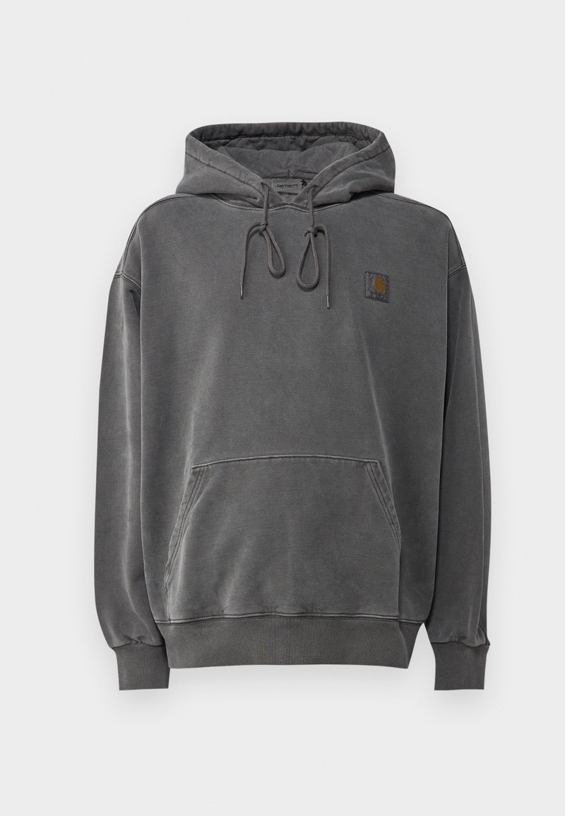 Carhartt WIP HOODED VISTA - Hoodie - graphite garment dyed/dark grey ...